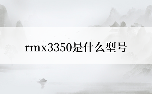 rmx3350是什么型号